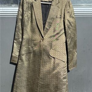 Hobby Horse Gold Patterned Day Coat